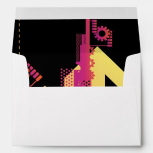 Technical halftone background 7 envelope