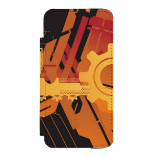 Technical halftone background incipio watson™ iPhone 5 wallet case