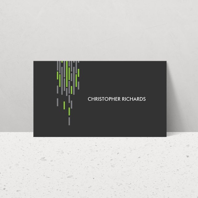Technical Pattern in Grey II Business Card (Creator Uploaded)