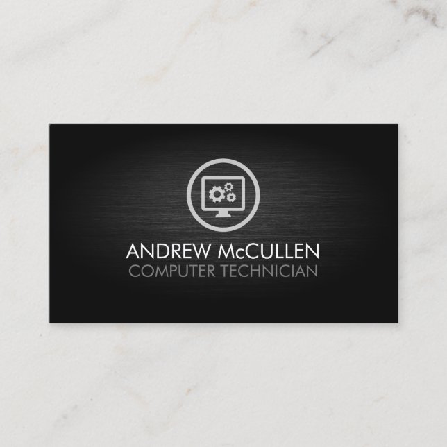 Technician Computer Repair Business Card (Front)