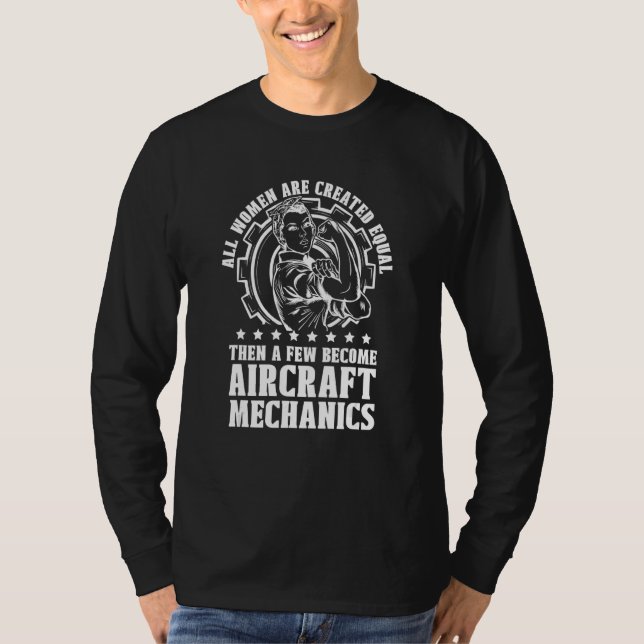 Technician Engineer   Aircraft Mechanic T-Shirt (Front)