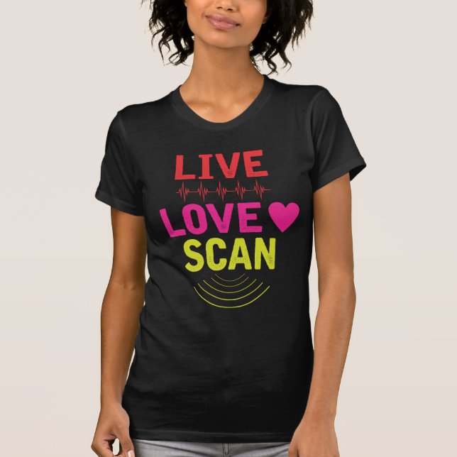 Technician healthcare Nurse Sonographer Ultrasound T-Shirt (Front)