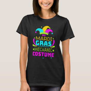 Technician Mechanic Mask Masquerade Parade Jester T-Shirt