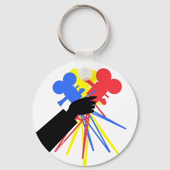 Technicolor Love Bouquet Primary Colours Key Ring (Front)