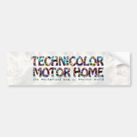 Technicolor Motor Home Logo Bumper Sticker
