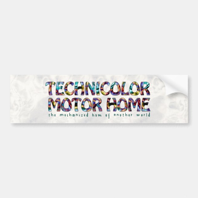 Technicolor Motor Home Logo Bumper Sticker (Front)