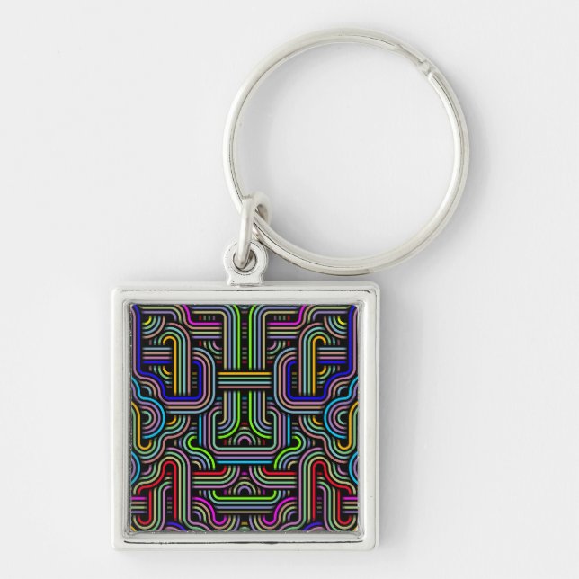 Technicolor Trails Key Ring (Front)