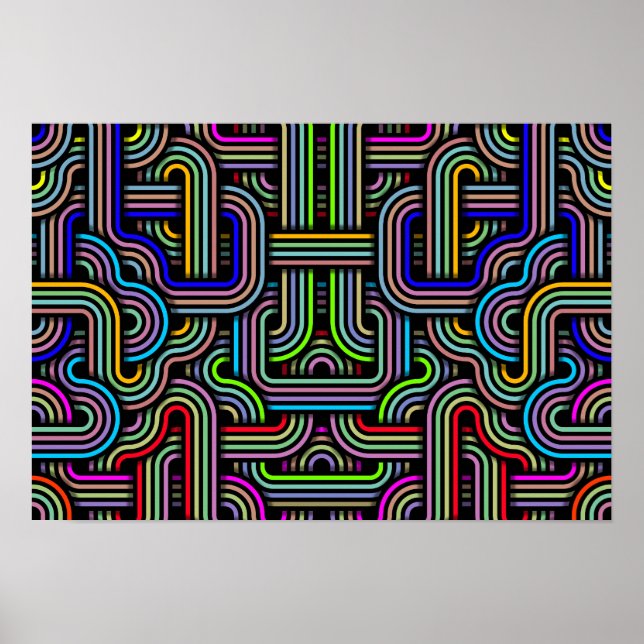 Technicolor Trails Poster (Front)