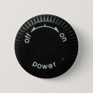 technics 1200 power 6 cm round badge