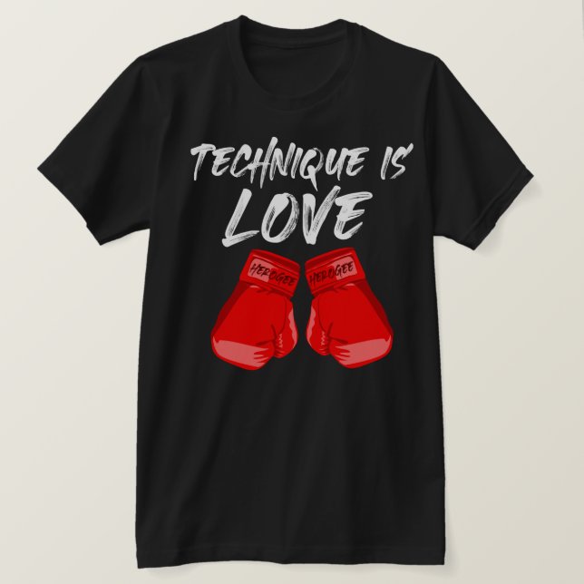 Technique Is Love T-Shirt Black (Design Front)
