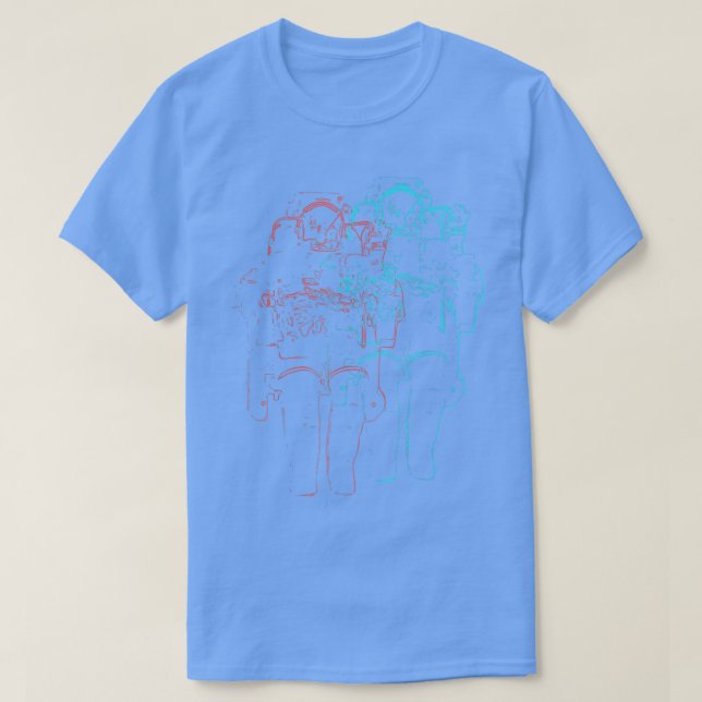 Techno Astronaut  T-Shirt (Design Front)