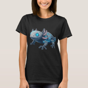 Techno Axolotl - Cute Robot Design T-Shirt