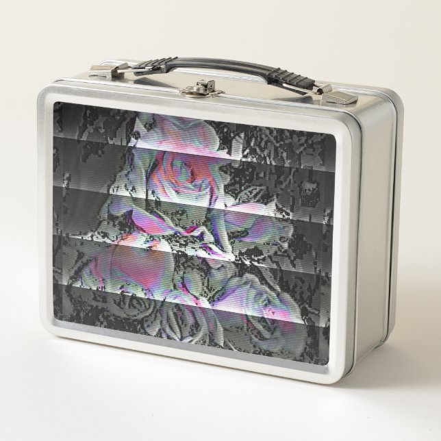 Techno Bouquet  Metal Lunch Box (Front)