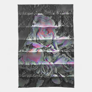Techno Bouquet  Tea Towel