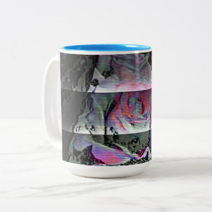 Techno Bouquet Two-Tone Coffee Mug