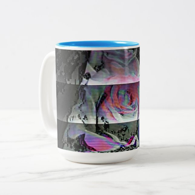 Techno Bouquet   Two-Tone Coffee Mug (Front Left)