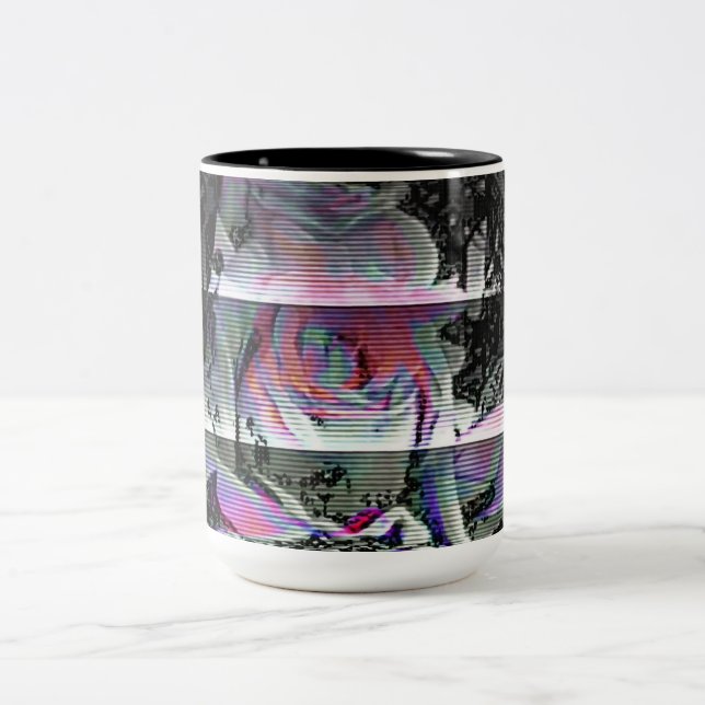 Techno Bouquet   Two-Tone Coffee Mug (Center)