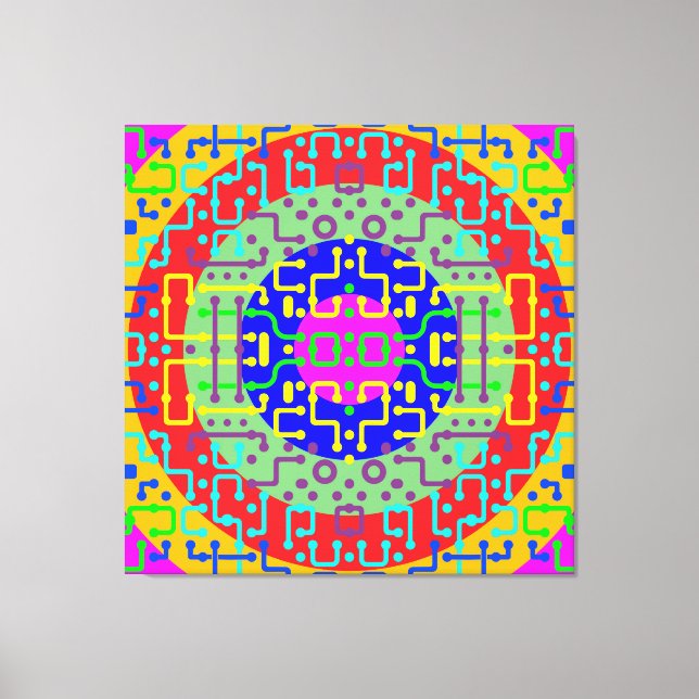 Techno Circus 2 Canvas Print (Front)