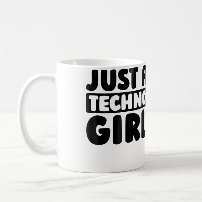 Techno Clubbing Raver Electro Rave Just A Techno G Coffee Mug (Left)