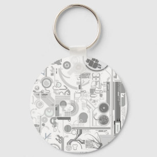 techno computer chip hard drive vector experiment  key ring