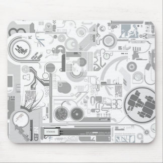 techno computer chip hard drive vector experiment mouse pad