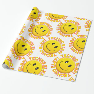 Techno elef wrapping paper