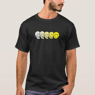 Techno Evolution Acid House Smile Techno DJ Music  T-Shirt