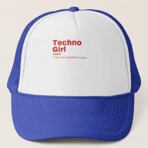 Techno  Girl - Techno  Trucker Hat