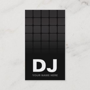 Techno Gradient DJ Business Cards