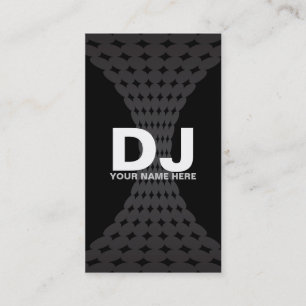 Techno Gradient DJ Business Cards