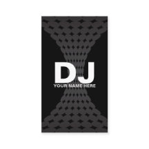 Techno Gradient  DJ Business Cards