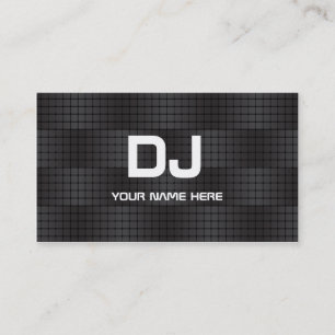 Techno Gradient  DJ Business Cards