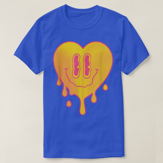 Techno Heart EDM Music Festival Rave Dubstep  T-Shirt (Design Front)