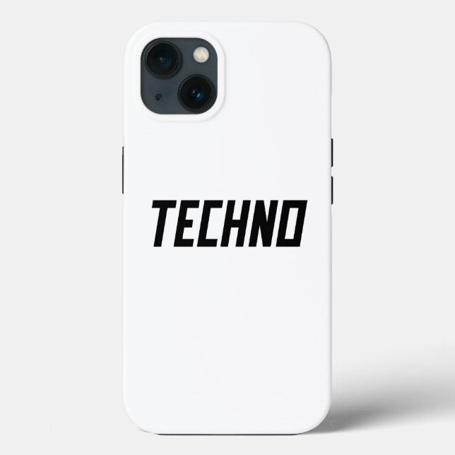 TECHNO Music Case-Mate iPhone Case (Back)