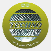 Techno music DJ Business Card
