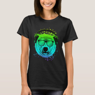 Techno Music Dj For Ravers Edm Psychedelic Polar B T-Shirt