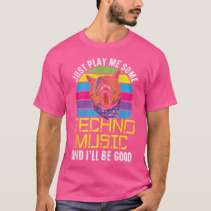 Techno Music Lover Trance Raver Headbanger Edm Hou T-Shirt