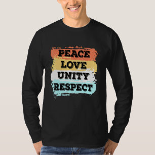 Techno Music Peace Love Unity Respect Rave Party E T-Shirt