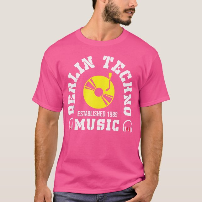 Techno Music Rave Edm Dj Gift T-Shirt (Front)