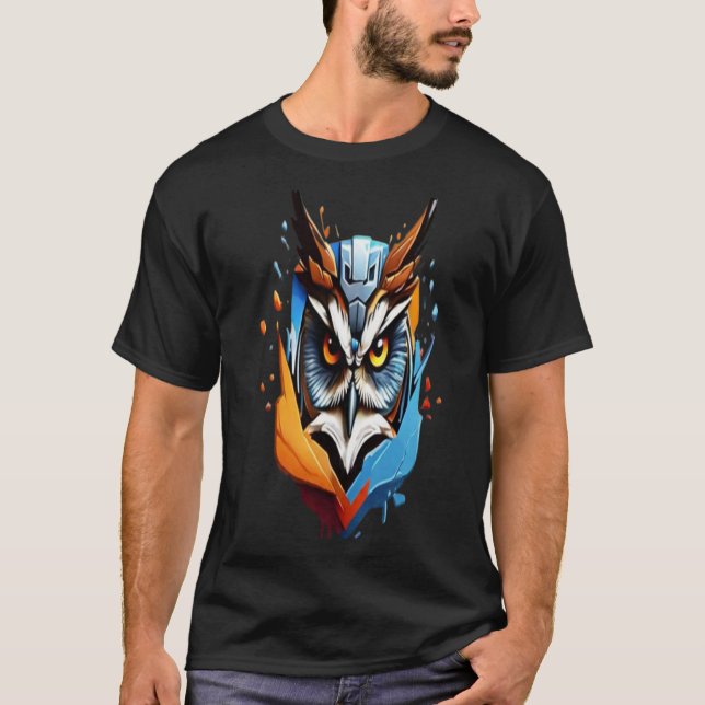 Techno owl T-Shirt (Front)