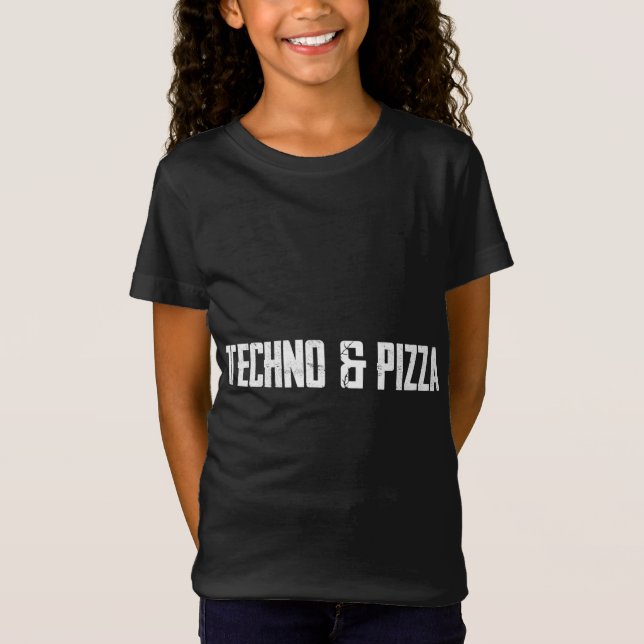 Techno & Pizza T-Shirt (Front)