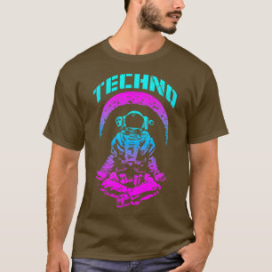 Techno Rave EDM Music Festival Trippy Astronaut Ra T-Shirt
