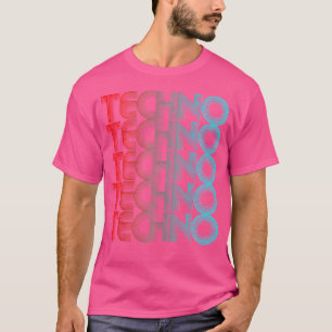 Techno Vaporwave Techno House Music Edm Lover Dj T-Shirt