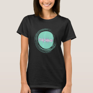 Techno Waves Edm Music Festival Rave Dubstep T-Shirt