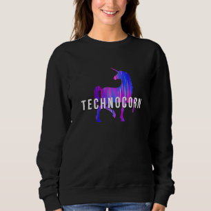 Technocorn Techno Festival Rave Music DJ EDM Bass Sweatshirt