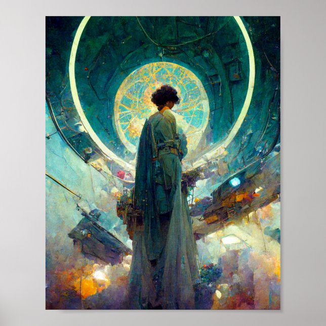 Technocrat Altar 4 Science Fiction Art Poster (Front)