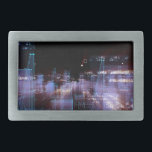 Technological digital city  belt buckle<br><div class="desc">Abstract technological digital city of data in cyberspace,  information storage in information space</div>