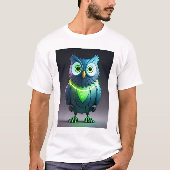 Technological Owl T-Shirt (Front)