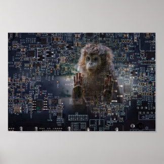 Technology and nature. poster