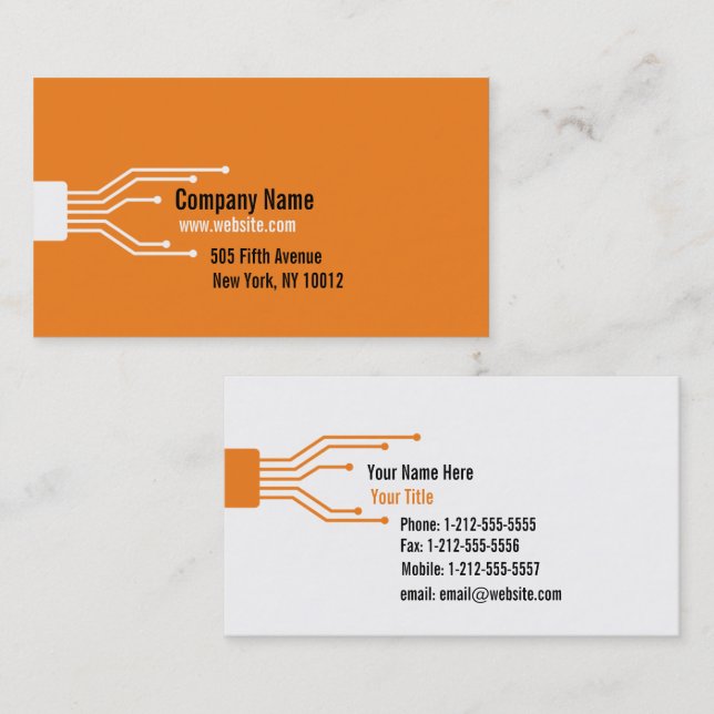Technology Business Card (Front/Back)